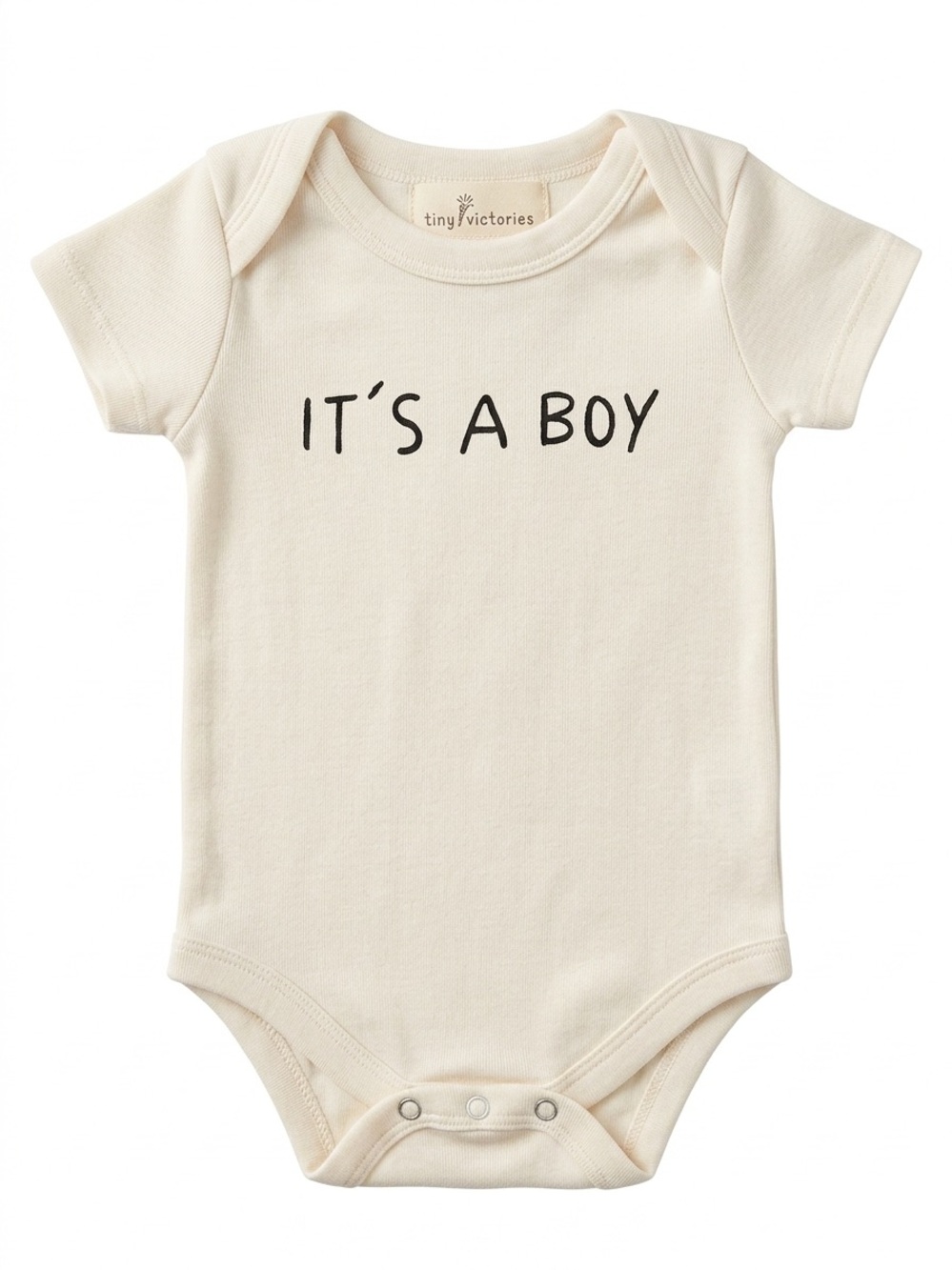 Tiny Victories "It's A Boy" Organic Cotton Bodysuit